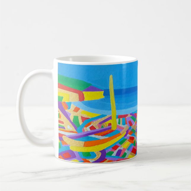 Mug Bateau à voile en bord de mer (Gauche)