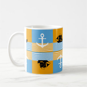 Mug Bateau à voile et motif d'ancre