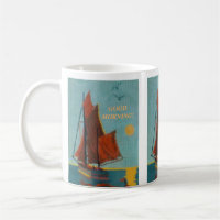 BATEAU À VOILE TEXTUEL NEEDLEPOINT PAISIBLE 
