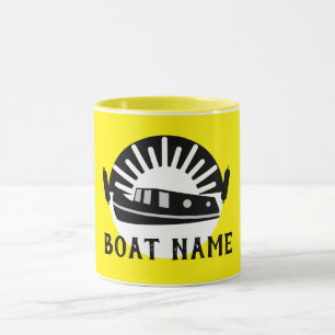 Mug Bateau de bateau Narrowboat Canal Porte de vie
