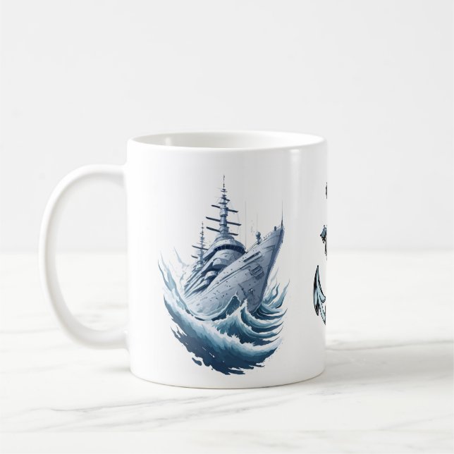 Mug Bateau de croisière blindé (Gauche)
