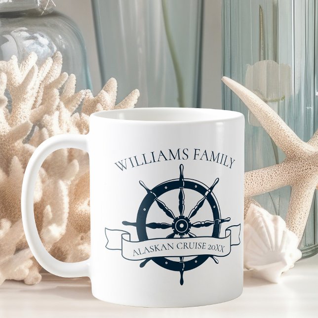 Mug Bateau de croisière en famille sur mesure Ile de v (Créateur téléchargé)