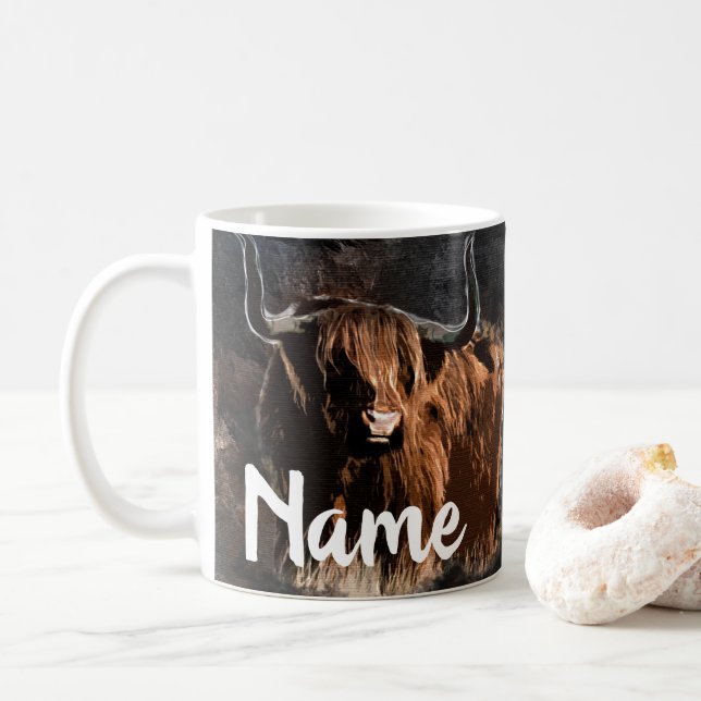 Mug Bateau de élevage personnalisé conception de ferme (Avec donut)