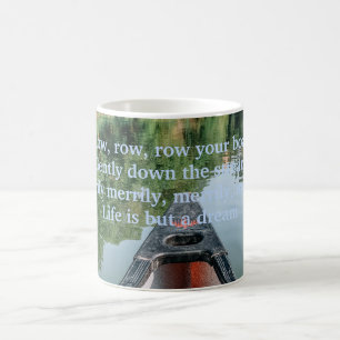 Mug bateau de la ligne de rivière vert