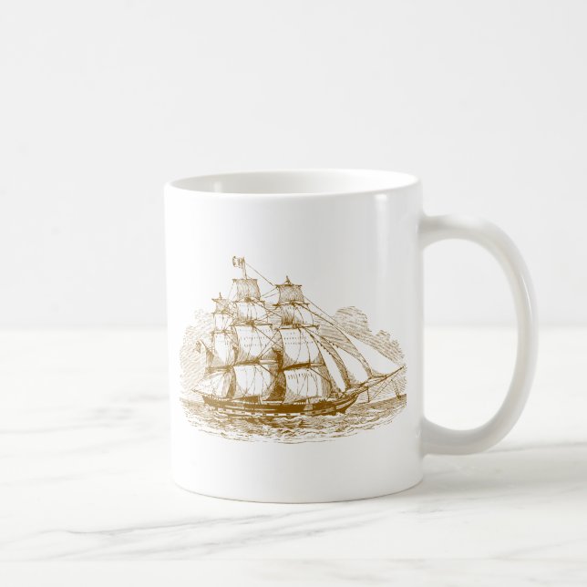Mug Bateau de navigation vintage (Droite)