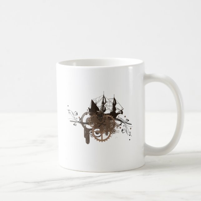 Mug Bateau de pirate de Steampunk (Droite)