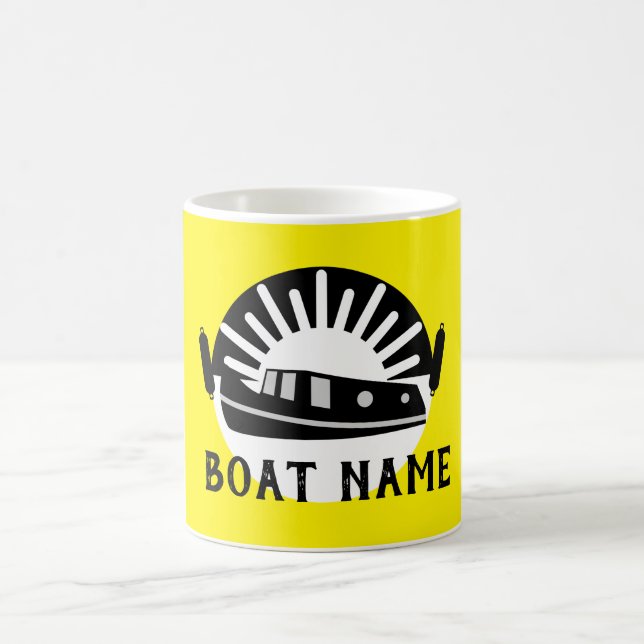 Mug Bateau Narrowboat Canal Bateau Living Porte Voyage (Centre)