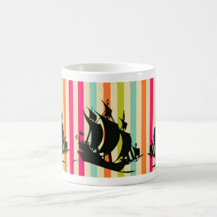 Mug Bateau pirate sur Ocean Waves