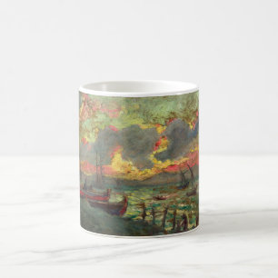 Mug Bateaux à voile sur le rivage (par Kimon Loghi)
