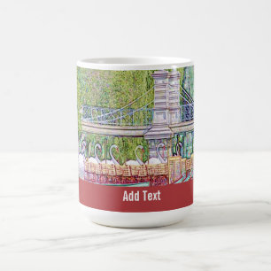 Mug Bateaux cygnes de Boston en crayon et filtre d'enc