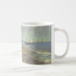 Mug Bateaux de pêche sur la plage