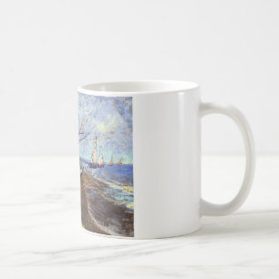 Mug Bateaux de pêche sur la plage