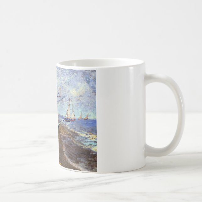 Mug Bateaux de pêche sur la plage (Droite)