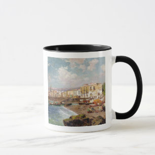 Mug Bateaux de pêche sur la plage chez Marinella,