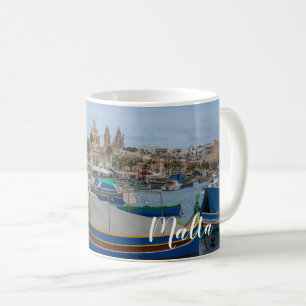 Mug Bateaux de pêche traditionnels colorés à Malte
