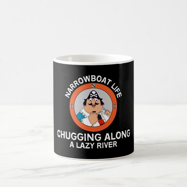 Mug Bateaux Étroits - Bateaux Canal - Vivre Sur Un Bat (Centre)