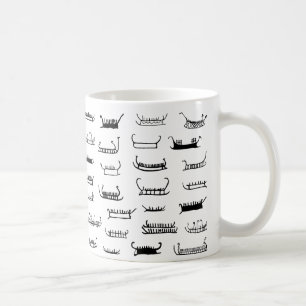 Mug Bateaux scandinaves d'art de roche d'âge du bronze