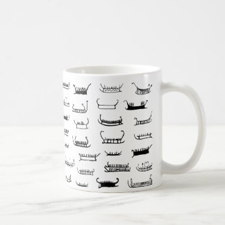Mug Bateaux scandinaves d'art de roche d'âge du bronze