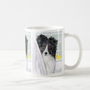 Mug Bath noir de Sheltie de Bi