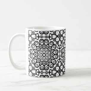 Mug Batik de tournesol traditionnel motif ornamentscro