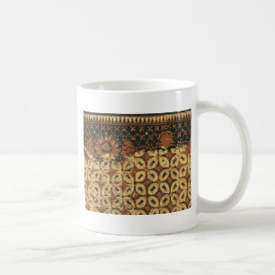 Mug Batik Earthy Grain de Café Élégant Rustique Rugueu