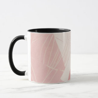 Mug Batik géométrique rose moderne
