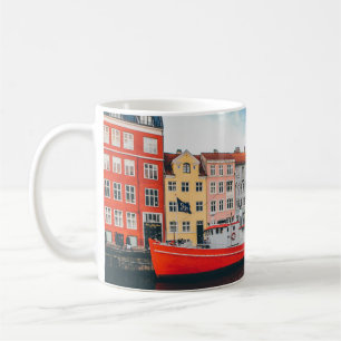 MUG BÂTIMENT EN BÉTON ROUGE ET BLANC