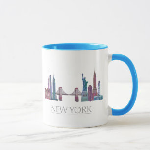 Mug Bâtiments couleur New York Skyline