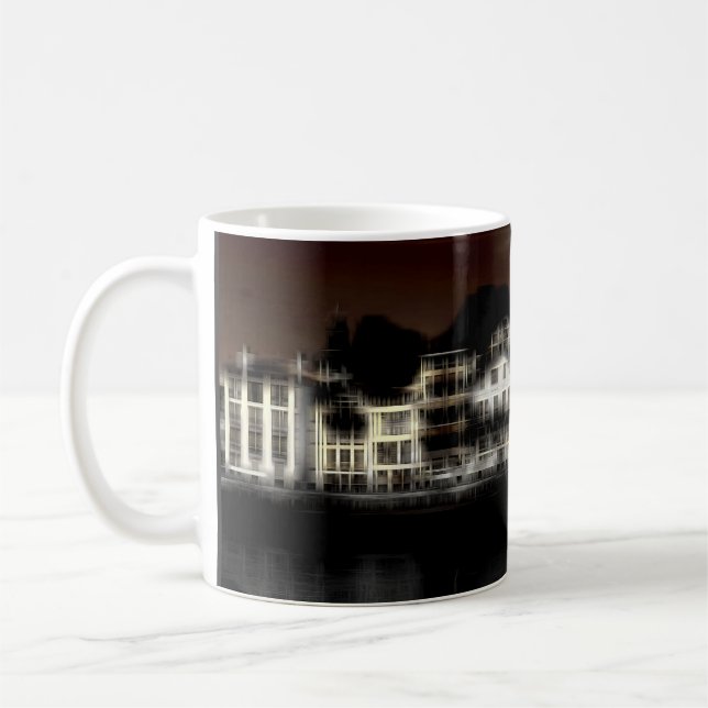 Mug Bâtiments de nuit effet numérique impression de st (Gauche)