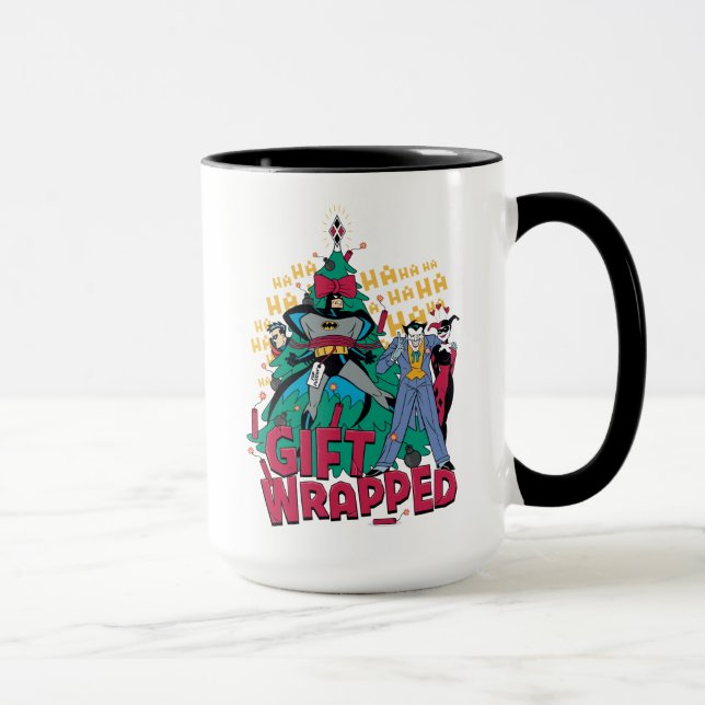 Mug Batman | Batman & Robin Cadeau Emballé À L'Arbre X (Droite)