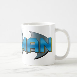 Mug Batman   Logo de nom bleu