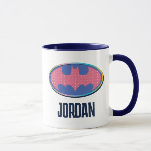Mug Batman   Logo Pink Polka Dot