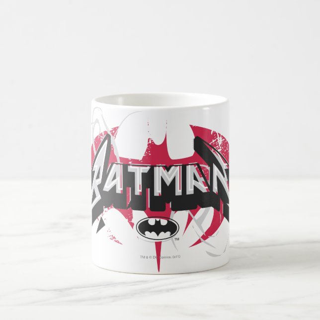 Mug Batman | Logo rouge et noir (Centre)