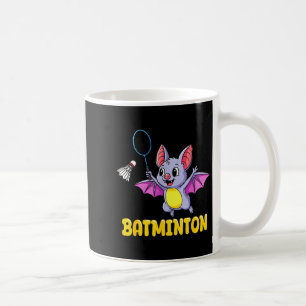 Mug Batminton Dessin Animé Drôle Chaulet de jouer au b