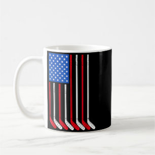 Mug Bâton de hockey Drapeau Usa Joueur Patriotique Spo