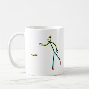 Mug Bâton de kubb jouant Stickman