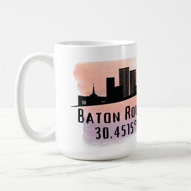 Mug Baton Rouge LA City Skyline (Gauche)