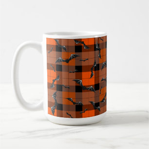 Mug Bats D'Halloween Cupides Sur Plaid