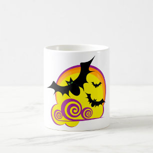 Mug Bats volants Pleines lunes nocturnes d'Halloween