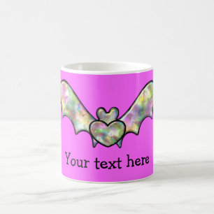 Mug Batte et coeur roses de Halloween