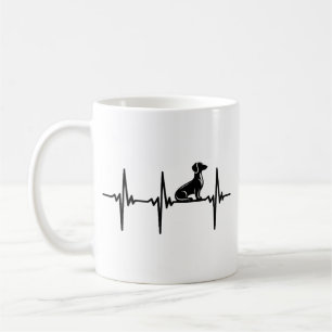 Mug Battement de coeur pour chiens dachshund loyaux