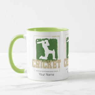 Mug Batteur de cricket Joueur Vintage