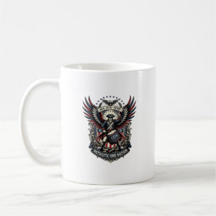 Mug Batteur Patriotique De Musique De Liberté Rock Mét
