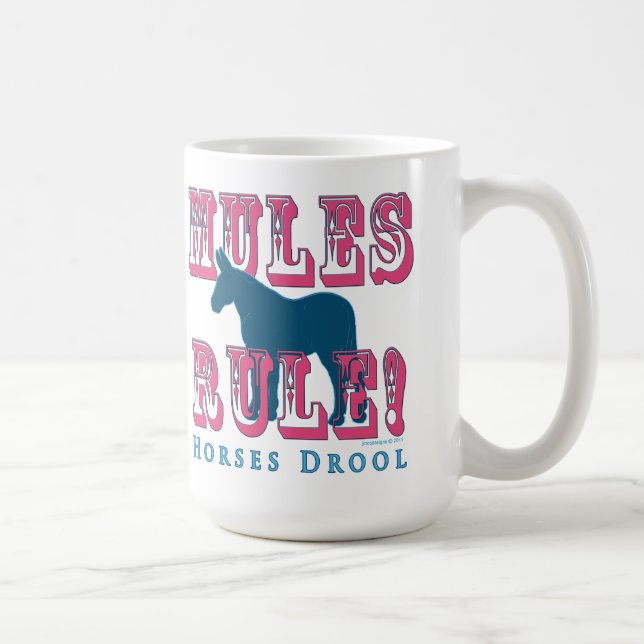 Mug Bave de chevaux de règle de mules (Droite)