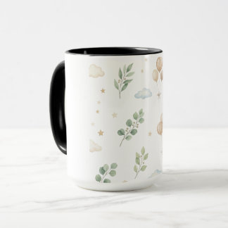 Mug Bavoir pour bébé avec motifs botaniques de eucalyp