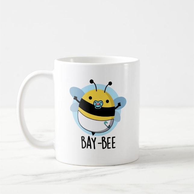Mug Bay-bee Funny Baby Bee Pun (Gauche)