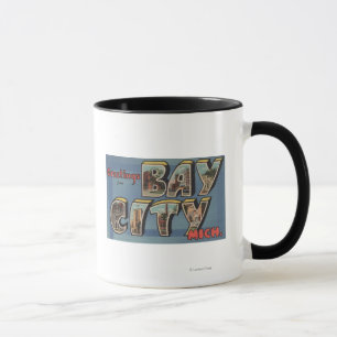 Mug Bay City, Michigan - Scènes de grandes lettres