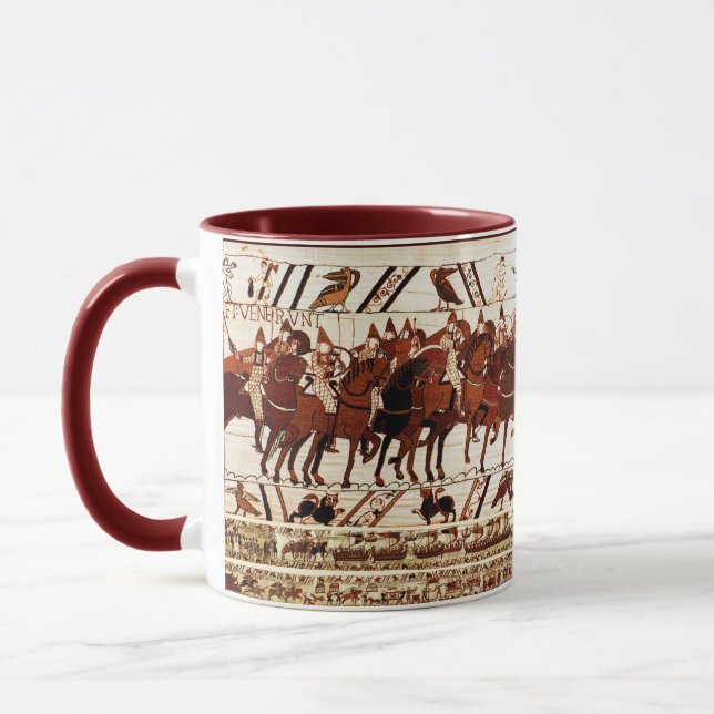 MUG BAYEUX TAPESTRIE ARMÉE NORMALE, CHEVALIERS HORSEBA (Gauche)