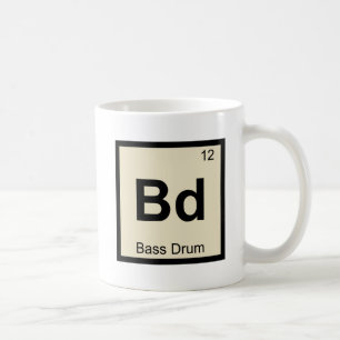 Mug Bd - Bass Drum Music Chimie Tableau périodique
