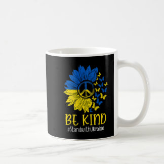 Mug Be Kind Sunflower Peace Love Ukraine Stand With Uk